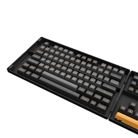 Keycap AKKO Black Bronze (PBT Double-Shot/ASA profile/158 nút)