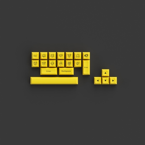 Bộ keycap AKKO Black Gold (ABS Double-Shot / SAL profile / 195 nút)