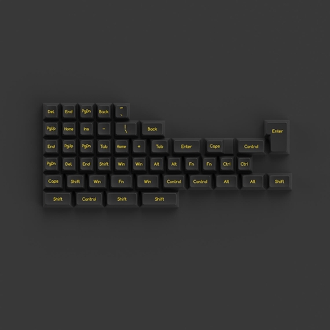 Bộ keycap AKKO Black Gold (ABS Double-Shot / SAL profile / 195 nút)