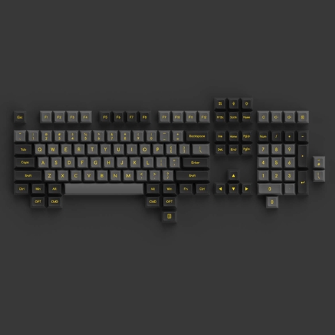 Bộ keycap AKKO Black Gold (ABS Double-Shot / SAL profile / 195 nút)