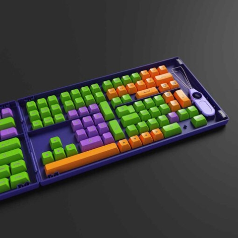 Bộ Keycap AKKO EVA-01 (Chất liệu PBT Double-Shot/ASA profile/158 nút)
