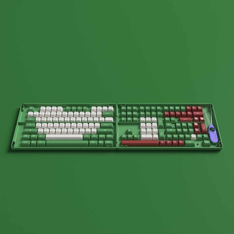 AKKO Keycap set Matcha Red Bean (PBT Double-Shot / ASA profile / 158 nút)