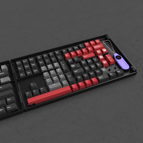 Bộ Keycap Akko Psittacus (PBT Double-Shot/Cherry profile/157 nút)
