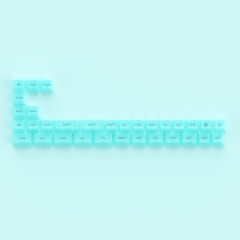Bộ Keycap Akko Tiffany Blue (PC / ASA-Clear profile / 155 nút)