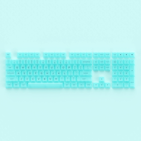Bộ Keycap Akko Tiffany Blue (PC / ASA-Clear profile / 155 nút)