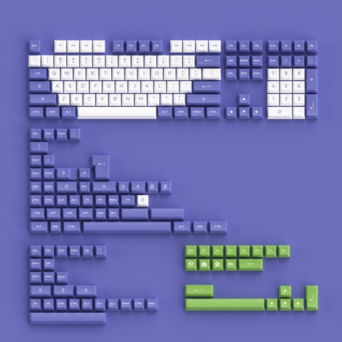 Bộ keycap AKKO Very Peri (PBT Double-Shot/ASA profile/197 nút)