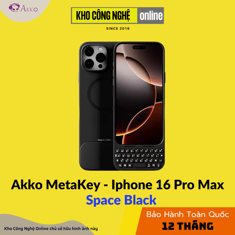 Ốp Bàn Phím iPhone 16 Pro Max Akko MetaKey - Space Black