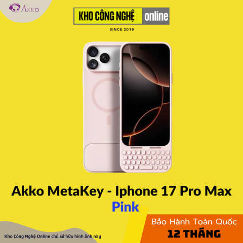 Ốp Bàn Phím iPhone 17 Pro Max Akko MetaKey - Pink