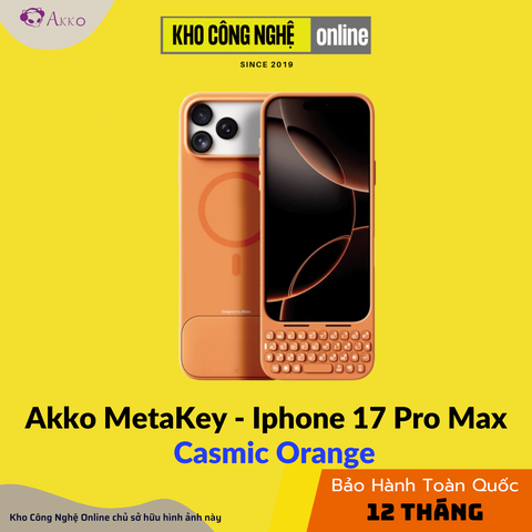 Ốp Bàn Phím iPhone 17 Pro Max Akko MetaKey - Casmic Orange