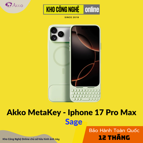Ốp Bàn Phím iPhone 17 Pro Max Akko MetaKey - Sage