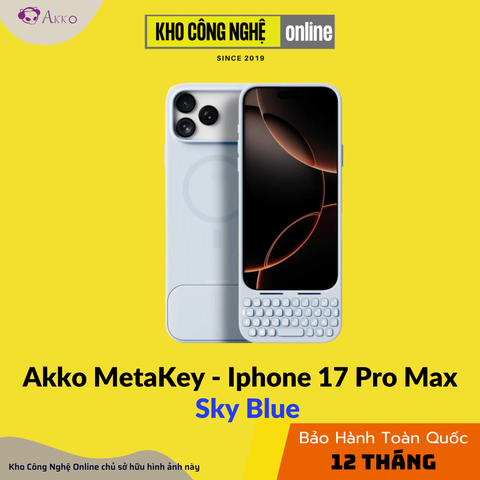 Ốp Bàn Phím iPhone 17 Pro Max Akko MetaKey - Sky Blue