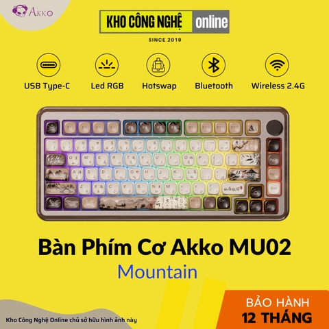 Bàn phím Akko MU02 Mountain Seclusion (Hot-Swap/Multi mode)
