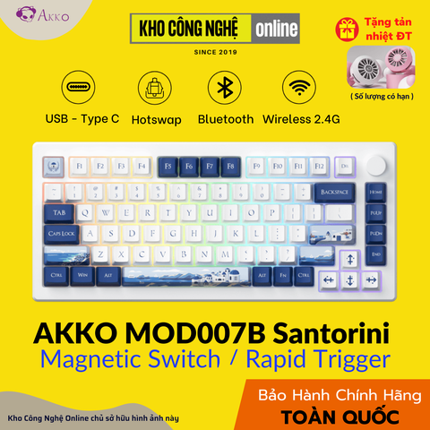 Bàn phím AKKO MOD007B-HE PC Santorini (Rapid Trigger / 8K Polling Rate / Magnetic Switch)