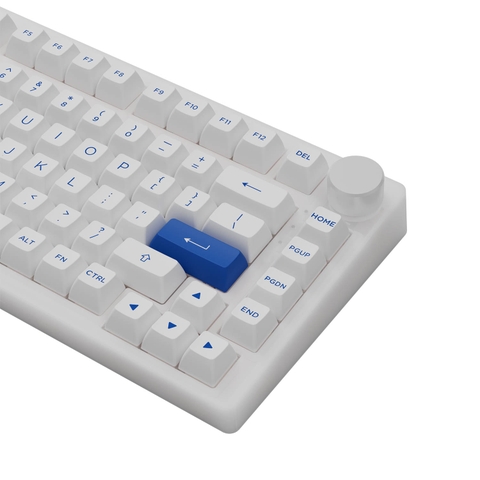 Bàn phím AKKO PC75B Plus Blue on White (Bluetooth 5.0 / Wireless 2.4Ghz / Hotswap / Foam tiêu âm / AKKO CS Jelly switch)