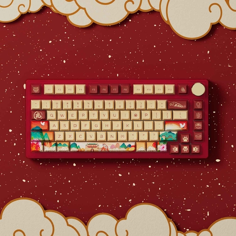 Bàn phím AKKO PC75B Plus Year of Tiger (Bluetooth 5.0 / Wireless 2.4Ghz / Hotswap / Foam tiêu âm / Lubed switch)