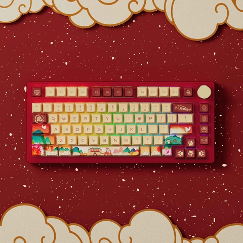 Bàn phím AKKO PC75B Plus Year of Tiger (Bluetooth 5.0 / Wireless 2.4Ghz / Hotswap / Foam tiêu âm / Lubed switch)