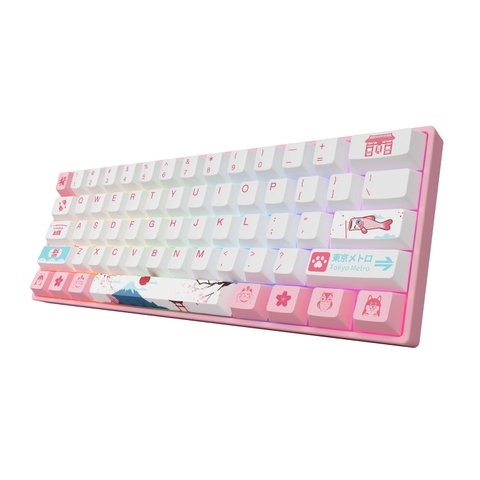 Bàn phím cơ AKKO 3061 World Tour Tokyo R2 (Hotswap / Gateron switch Pre-Lubed / RGB / Foam tiêu âm)