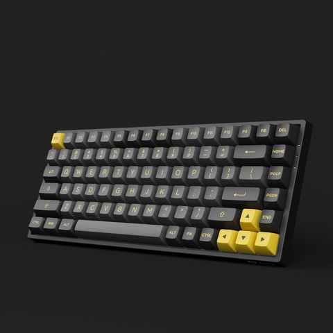 Bàn phím cơ AKKO 3084B Plus Black & Gold (Bluetooth 5.0 / Wireless 2.4Ghz / Hotswap / Foam tiêu âm / AKKO CS Jelly sw)