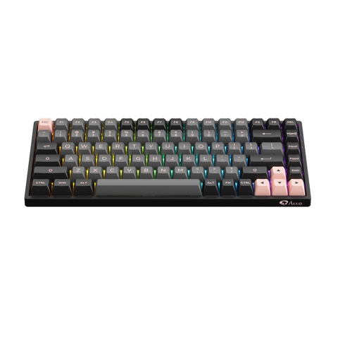 Bàn phím cơ AKKO 3084B Plus Black Pink (Bluetooth 5.0 / Wireless 2.4Ghz / Hotswap / Foam tiêu âm / AKKO CS Jelly sw)