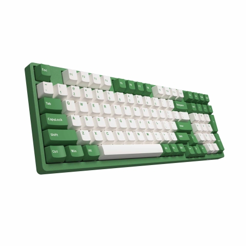 Bàn phím cơ AKKO 3098 DS Matcha Red Bean (Gateron Cap Yellow / Akko switch v2)