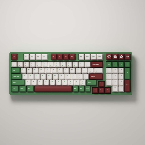 Bàn phím cơ AKKO 3098 DS Matcha Red Bean (Gateron Cap Yellow / Akko switch v2)