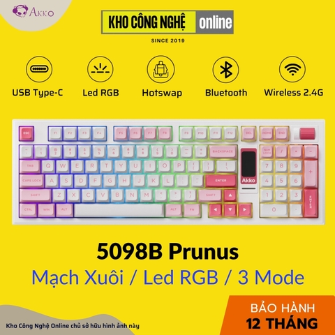 Bàn phím cơ AKKO 5098B Wasteland Survival (Multi-modes / Hotswap / Màn hình LCD / Switch Piano pro)
