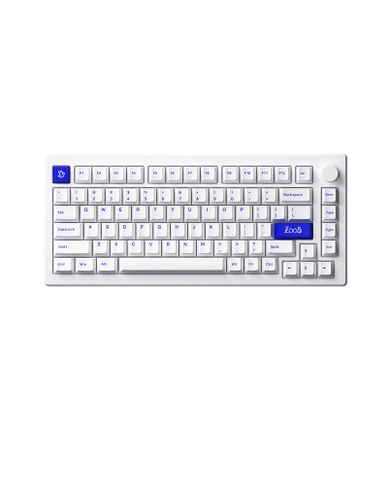Bàn phím cơ AKKO MOD007 PC Blue on White (Hotswap / Gasket Mount / Clacky / Mạch Xuôi / CS Switch)