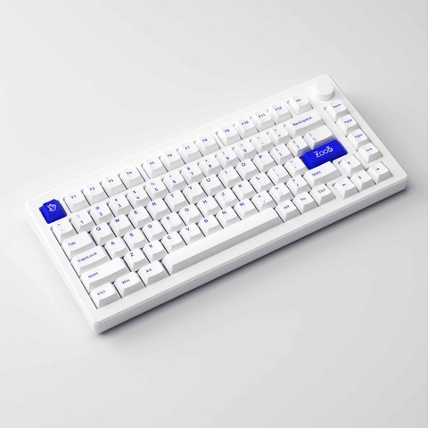 Bàn phím cơ AKKO MOD007 PC Blue on White (Hotswap / Gasket Mount / Clacky / Mạch Xuôi / CS Switch)