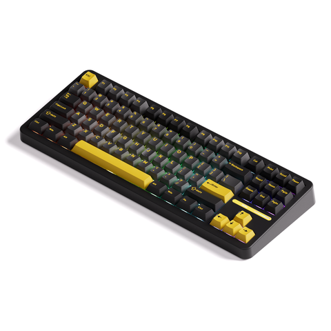 Bàn phím cơ AKKO TAC87 Black & Gold Mirror Switch 3 Mode