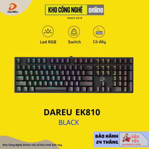 Bàn Phím Cơ Gaming Dareu EK810