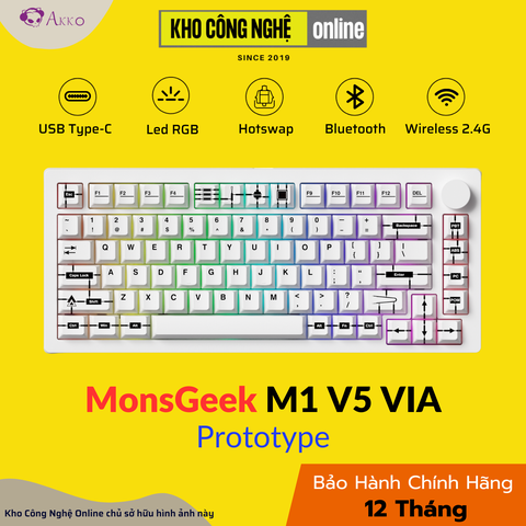 Bàn phím cơ MonsGeek M1 V5 VIA Prototype