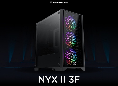 Vỏ Case Máy Tính XIGMATEK NYX II 3F (EN42188) - GAMING M-ATX, KÈM 03 FAN XIGMATEK X22F (Hàng Chính Hãng)