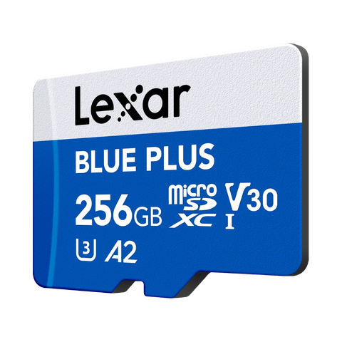 Thẻ nhớ Lexar BLUE PLUS microSDXC UHS-I Card, C10, U3, V30, A2, Up to 170MB/s - 256GB