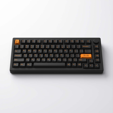 Bàn phím cơ AKKO MOD007 PC Orange on Black (Hotswap / Gasket Mount / Clacky / Mạch Xuôi) (Hàng Chính Hãng)