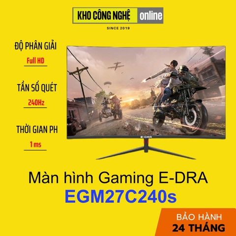 Màn hình Gaming E-DRA EGM27C240s 27 inch FullHD 240hz