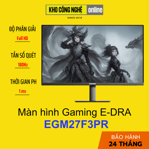 Màn hình Gaming E-DRA EGM27F3PR 27 inch FullHD 180hz (Hàng Chính Hãng)