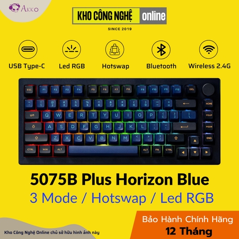 Bàn phím cơ AKKO 5075B Plus Horizon (Hotswap/RGB/Multi-modes)