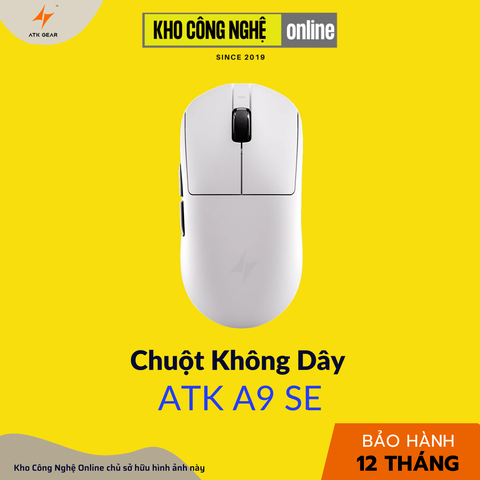 Chuột Gaming ATK A9 SE Tri-mode NearLink White