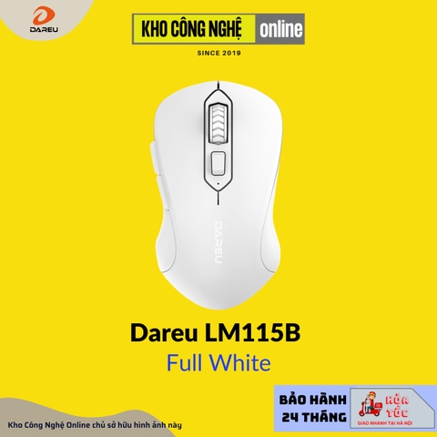 Chuột không dây DAREU LM115B (Dual Mode: Bluetooth + 2.4G – Silent SW)