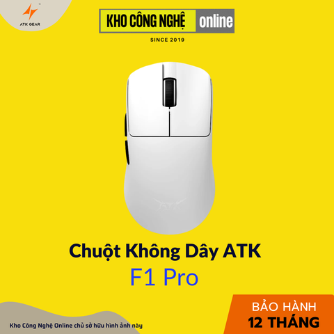 Chuột ATK F1 Pro Trắng