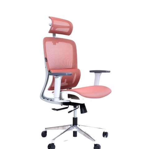 Ghế Công Thái Học Gami Lum2 - Bản Kê Tay 3D / Hồng ( Không Chân Gác)