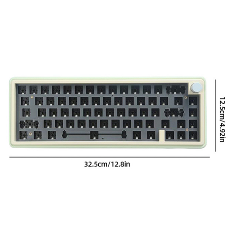 KIT LMK67 - KIT Bàn phím cơ LMK67 RGB mạch xuôi kết nối 3 chế độ (Nhôm CNC, Gasket Mount, QMK/VIA)