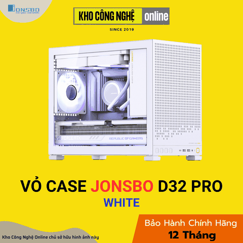 VỎ CASE PC JONSBO D32 PRO WHITE
