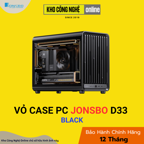 VỎ CASE PC JONSBO D33 BLACK