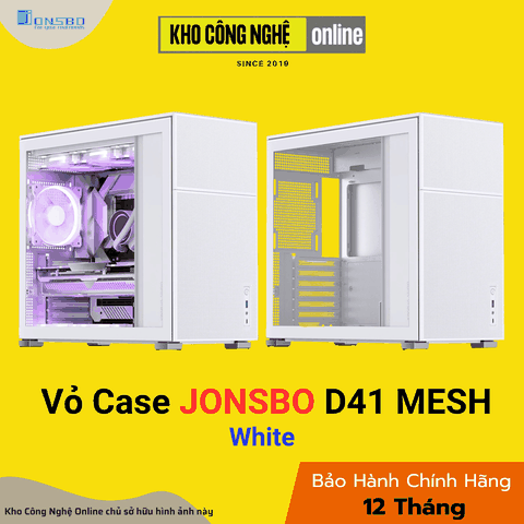 VỎ CASE PC JONSBO D41 MESH WHITE