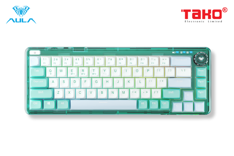 AULA F68 - Bàn Phím Cơ AULA F68 có Hotswap, Led RGB, Kết Nối 3 Mode