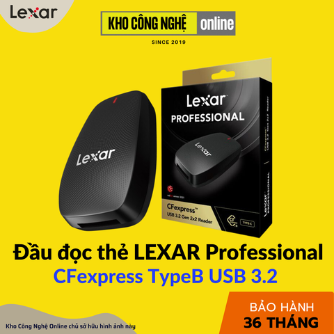 Đầu đọc thẻ nhớ LEXAR Professional CFexpress TypeB USB 3.2 Gen2x2