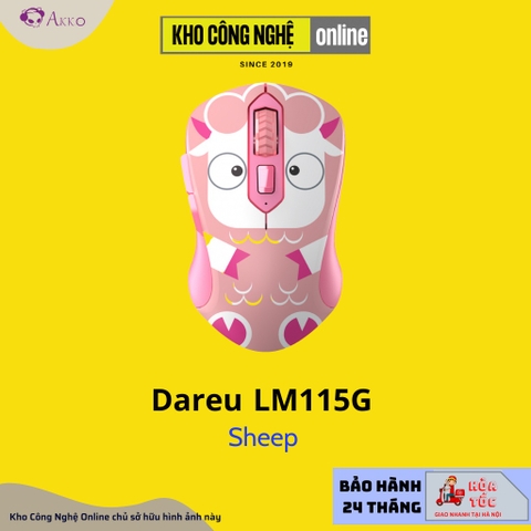 Chuột không dây DAREU LM115G Multi-Color Dragon / Cat / Bear / Dog / Monkey / Lion / Panda / Sheep