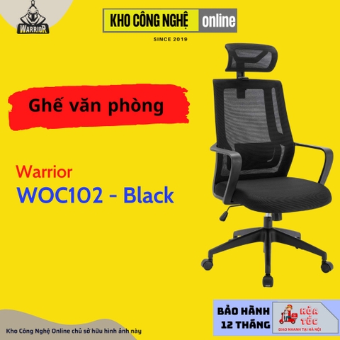 Ghế văn phòng WARRIOR WOC102 Black