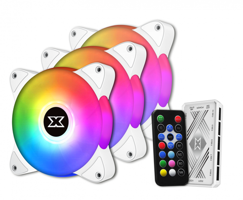 Quạt Tản Nhiệt XIGMATEK GALAXY III ESSENTIAL - BX120 ARTIC ARGB (EN46461) có HUB FAN (PACK x3, CONTROLLER, POWER HUB)